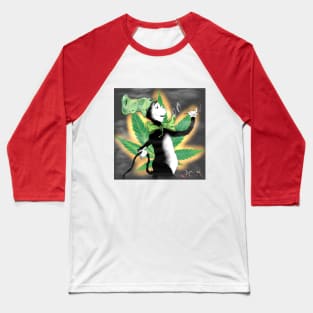 Cat in the Ganja Hat Baseball T-Shirt